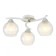 Ceiling chandelier Citilux "Christie" CL152130, 44x44x19 cm, 3x75W, E27, white color