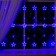 Garland "fringe" 2.4 × 0.9 m with nozzles "stars", IP20, transparent thread, 186 LED, glow blue, 8 modes, 220 V