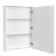 Aquaton Stone Carder Mirror, 60 cm, white color