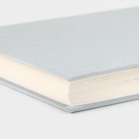 Interview planing A5, 144 sheets, solid cover, textile "Gray"-1