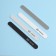 Files - emery, abrasiveness 100/180, 180/200, 200/240, 18 cm, 4 pcs, black/gray/white color