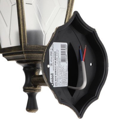 Street architectural patch lamp Uniel Uul-a01s, 60 watts, E27, IP44, bronze-2