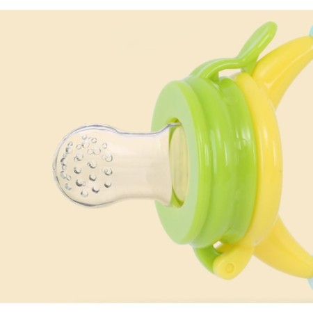 Nibbler for feeding, with silicone mesh, handle-pure handle, green color-7