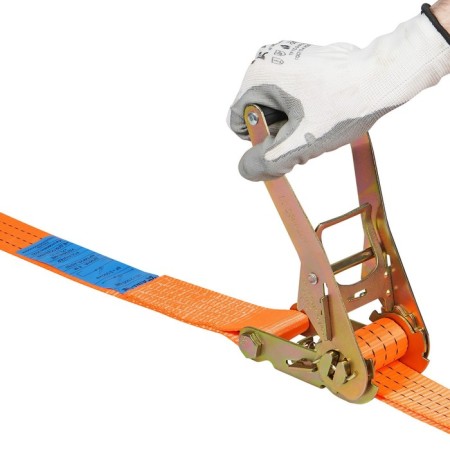 Airline cargo fastening belt, with a ratchet, ring 5 tons, 8 m-5