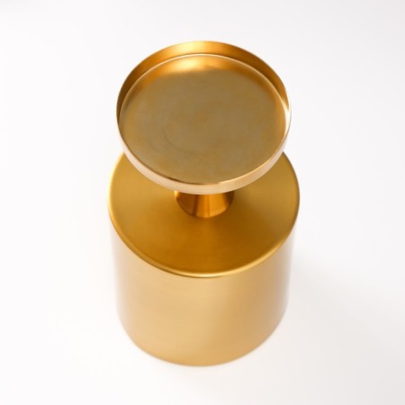 Summary Metal per 1 candle d = 7.5 cm "Alesio" gold 9.5x9.5x17 cm-2