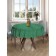 Green funny tablecloth, round, Saten, d = 150 cm