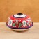 Maslenka Rishtan ceramics "Patterns", 13 cm, red