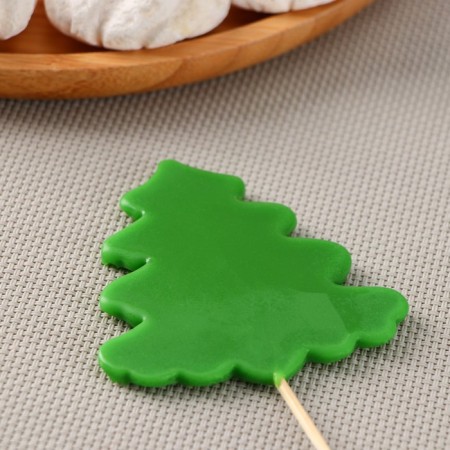 Silicone Mold for candy and chocolate "Christmas tree", 12 × 9 × 0.8 cm, h = 8 cm, the color is transparent-4