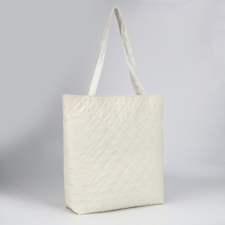 Women Bologna Shoper, 40x35x7cm, white-1
