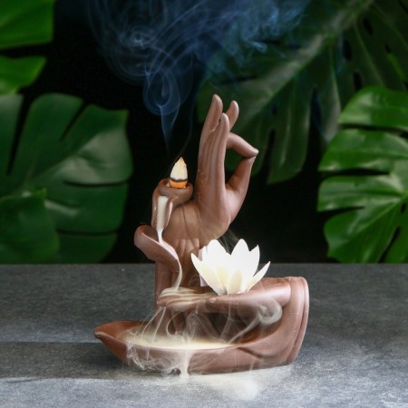 Set of incense on the stand "Lotus leaves" 20x16x15cm
