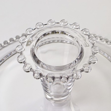 Glass stand for a cake on the orbit leg, 31 × 12 cm-3