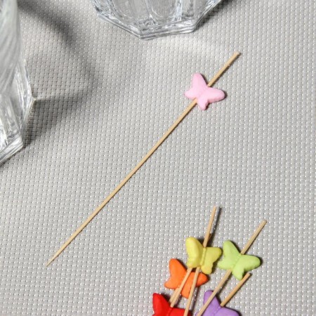 Skewers "Butterfly Much Day", 12 cm, set 25 pcs