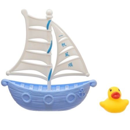 A set of rubber toys for the bath "Ducks on the ship", 7 objects, color mix, crumb I-13
