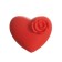 Nightlight heart with a flower LED red 3.2x6x6.5 cm