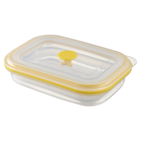 Silikobox transportation and storage container, silicone, folding, 600 ml, yellow color-7
