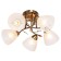 Lamp Ceiling Economic Court 1545YX/5, 5x40W, E27, 26x50x50 cm, bronze color