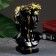 Kashpo - organizer "Bust of David" black, 17x9x10cm