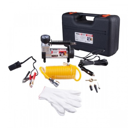 Car compressor SkyWay, Metal, 30 l/min, in a cigarette lighter+crocodile, in the case, 7 A S02001014-1