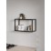 Hinged shelf 600, 600x250x360, black muar/Metropolitan Gray