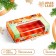 New Year. Box for 5 eclairs gift, New Year's packaging "Festive mood", 25.2 x 15 x 6.6 cm.