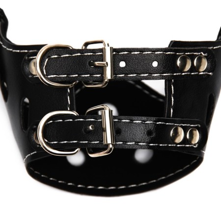 Muzzle of pressed leather adjustable, No. 1, DN 4.5 cm, ohm 13-20 cm, black-5
