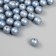 A set of plastic beads "Astra" coating AB (imitation of pearls), plastic, 8mm, 25 grams, gray-blue