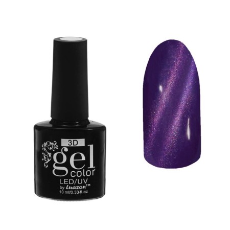 3D nails, three-phase LED/UV, under magnet, 10 ml, color 20-035, purple