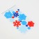 Fetter stickers "Snowflakes", 11 x 18.5 cm, 26 pcs
