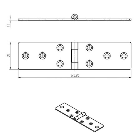 Loop card tundra, 140x34 mm, without coating, 1 pc.-4