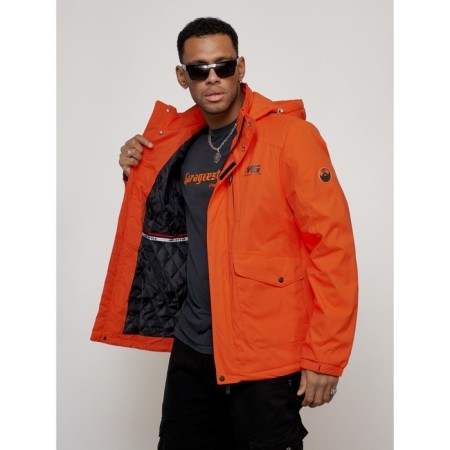 Sports male jacket, size 56, orange color-3
