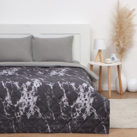 Lovelife Euro Gray Marble, 200*210 ± 5cm, microfiber, 100% p/e