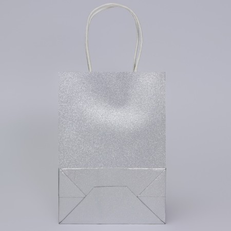 Paper Gift Paper with a silver glitter, 15 x 8 x 21 cm-1