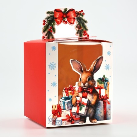 Box the team "New Year's gift" 14 x 16 x 14 cm, New Year-1