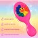 Comb - mini massage, 5.5 × 14 cm, pink color