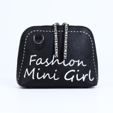 Bag Cross-Bodi with a zipper, black color