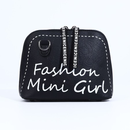 Bag Cross-Bodi with a zipper, black color