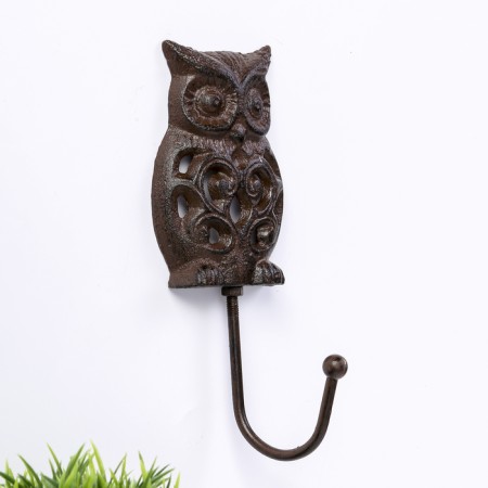 Decorative metal hook "Filin with patterns" 17.5x7.3x6 cm-1