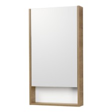 Aquaton “Scandy 45” mirror wardrobe, white color, rustal oak 13 cm x 45 cm x 85 cm