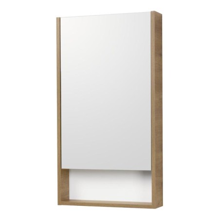 Aquaton “Scandy 45” mirror wardrobe, white color, rustal oak 13 cm x 45 cm x 85 cm