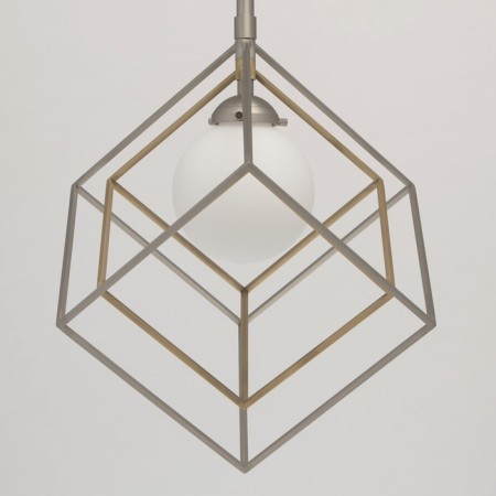 Lamp "Prism", 7W LED 3000k 560lm, nickel color, bronze-2