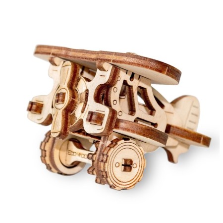 Wooden designer - keychain "Evik: plane"-1