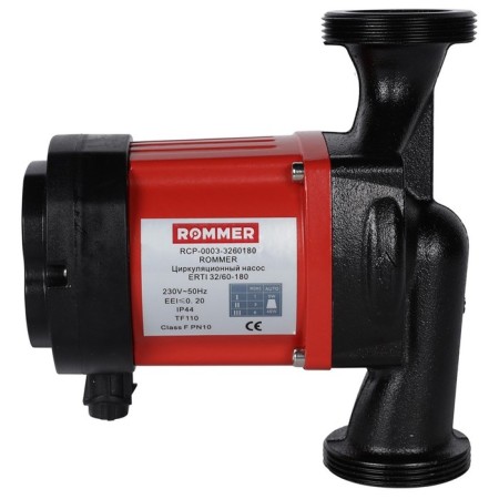 Circulation pump Rommer Erti 32/60-180, 45 W, pressure 6 m, 3.6 l/min, nuts, heat insulator-1