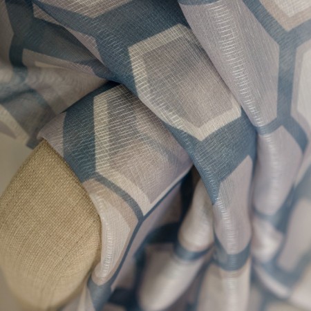 Witerra Len 150x270cm curtain, gray, PE100%-8