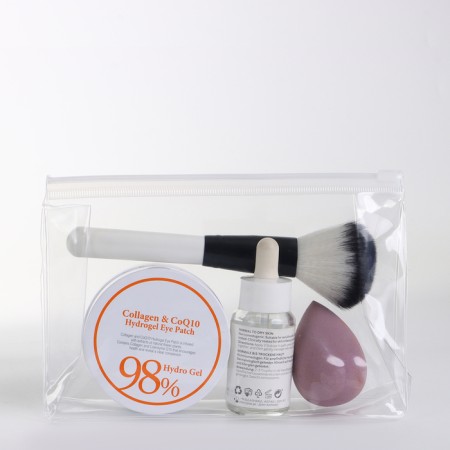 Cosmetic bag with a zip-gl.-1