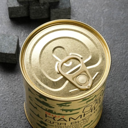 A set of whiskey stones "February 23", in a tin can, natural steat, 9 pcs-2
