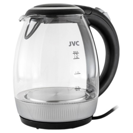 Electric kettle JVC JK-KE1516, glass, 2200 W, 1.7 l, black-1