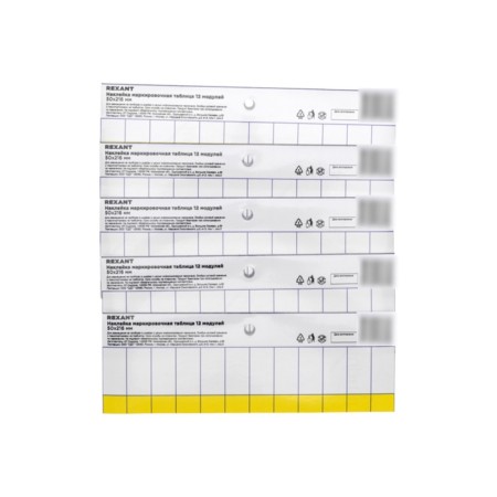 Stick Marking table 12 modules (50x216 mm) Rexant