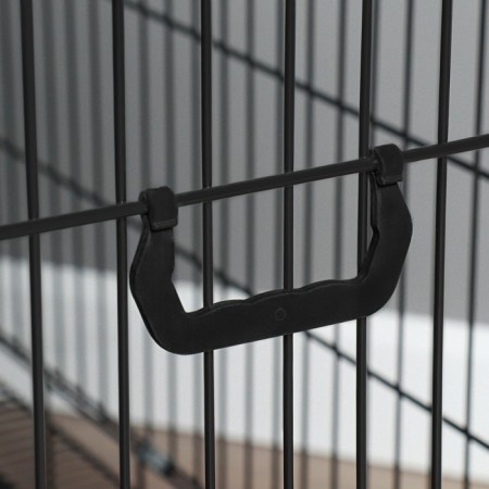 A cell with thickened rods for dogs and cats, 91 x 59 x 69 cm, black-8