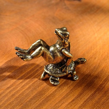 Bowl stand "Frog on the Turtle", 3.5x5 cm-2