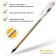 Gel pen Metallic Crown Hjr-500gsm, node 0.7 mm, ink gold